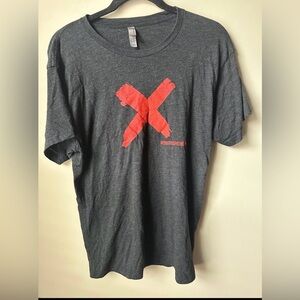 Mens Next Level Apparel Black T Shirt Red X End It Movement Project Anti Slavery